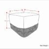 Macie - Square Woven Outdoor / Indoor Pouf - Gray / White - Image 6