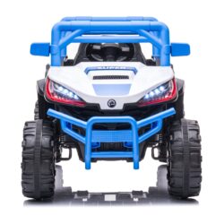12V7A*1 30W*4 One Button Start, Forward And Backward, High And Low Speed, Music, Front Light, Power Display, Two Doors Can Open, 2.4G R / C, Seat Belt Four Wheel Absorber Kids Ride On Car - Blue