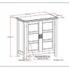 Burlington - Low Storage Cabinet - Distressed Gray - Image 8