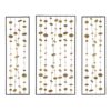 Metal Decorative Wall Art With Frame, Wall Decor For Living Room (Set of 3) - Gold - Image 7