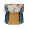 Anya - Boho Chic Wingback Accent Arm Chair - Floral / Leopard / Blue Teal / Yellow Gold - Image 5