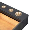 Floating Shelf With Drawer, Multi-Purpose Wall-Mounted Vanity Table, Mounted Desk, Floating Table For Bedroom, Bathroom, Hairdressers - Black / Golden - Image 12
