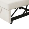3 In 1 Sofa Bed Chair, Convertible Sleeper Chair Bed, Adjust Backrest Into A Sofa, Lounger Chair, Single Bed, Modern Chair Bed Sleeper For Adults - White - Image 7