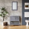 Bathroom Vanity With Mirror And Top Only - Gray - Image 2