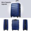 3 Piece Luggage Set Hardside Spinner Suitcase With Tsa Lock 20" 24" 28" Available - Blue - Image 6