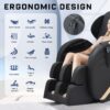 Massage Chair Recliner With Zero Gravity With Full Body Air Pressure - Image 7