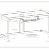 Erina - Large Desk - Distressed Charcoal Brown - Image 8