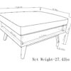 Owen - Coffee Table Storage Ottoman - Distressed Gray Taupe - Image 2