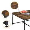 Caitlin - Wood Grain 5 Piece Coffee Table (Set of 5) - Weathered Oak - Image 3