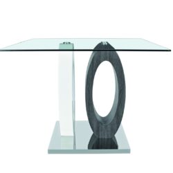 Royce - Square Bar Table - White / Gray