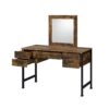 Juvanth - Rustic Vanity Desk Mirror - Oak - Image 2