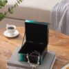 Bethany - Aqua Jewelry Box, Stackable Decorative Storage Boxes With Lids - Colorful - Image 6