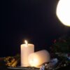 LED Candles With Wick And Remote Control Timer (Set of 2) - White - Image 6