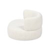 Shep - Curved Dog Sofa Bed Medium - Ivory White - Image 4