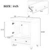 Bathroom Vanity With Sink, Combo, Cabinet With Doors And Drawer, Solid Frame And MDF Board - White - Image 4