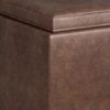 Avalon - 5 Piece Storage Ottoman - Distressed Chestnut Brown - Image 9