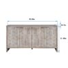 Accent Cabinet Farmhouse Style 4 Door Wooden Cabinet Sideboard Buffet Server Cabinet Storage Cabinet, For Living Room, Entryway, Hallway, Office, Kitchen And Dining Room - Natural Wood Wash - Image 12