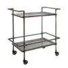 Percy Galvanized Metal Bar Cart - Gray - Image 2