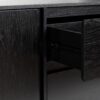 Scandi - Sideboard With Beveled Drawers - Black - Image 3