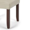 Cosmopolitan - Deluxe Tufted Parson Chair (Set of 2) - Satin Cream - Image 7