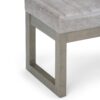 Casey - Ottoman Bench - Distressed Gray Taupe - Image 8