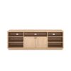 Classic 2 Door Storage TV Stand For TVs Up To 75" - Coastal Oak - Image 2