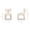 Louise - Split Back Upholstered Dining Side Chair (Set of 2) - Travertine Beige - Image 10