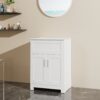 Sink Bathroom Vanity Laundry Cabinet Combo - White - Image 2