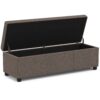 Avalon - Extra Large Storage Ottoman Bench - Fawn Brown - Image 3