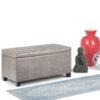 Dover - Storage Ottoman Bench - Distressed Gray Taupe - Image 9