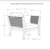Cayman - Outdoor Conversation Chair - Slate Gray - Image 10