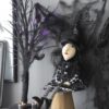 Halloween Sitting Witch Decor - Black - Image 9