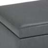 Avalon - Storage Ottoman Bench - Stone Gray - Image 7