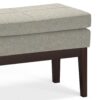 Carlson - Small Ottoman Bench - Greige - Image 5
