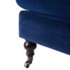 Alana Lawson - Accent Arm Chair Metal Casters - Navy Blue - Image 7