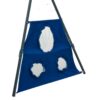 Xns052 Interesting Six Function Swingset With Net Swing Metal Plastic Safe Swing Set 440Lbs For Outdoor Playground For Age 3+ With 31.5" Net Swing - Gray / Blue - Image 7