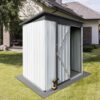 5FtX4Ft Garden Sheds Outdoor Storage Sheds - White / Gray - Image 5