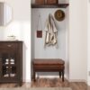 Carlson - Small Ottoman Bench - Distressed Saddle Brown - Image 8