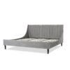 Aspen - King Vertical Tufted Modern Headboard Platform Bed Set - Opal Gray - Image 3