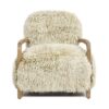 Enchante - New Zealand Sheepskin Accent Arm Chair - Taupe / Natural - Image 2