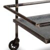 Percy Galvanized Metal Bar Cart - Gray - Image 7