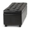 Hamilton - Storage Ottoman - Midnight Black - Image 4