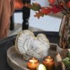 Resin Turkey With Pumpkin Rustic, For Harvest Festival Fall Festival & Thanksgiving Table Decorations (Set of 2) - Gray - Image 2