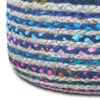 Margo - Round Pouf - Blue - Image 5