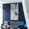 Large Modern Oil Painting, Framed Landscape Wall Art For Living Room Dining Room Office Bedroom - Multicolor - Image 5
