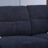 Diego - Fabric Sectional Sofa With Right Facing Chaise, Storage Ottoman, And 2 Accent Pillows - Black - Image 3