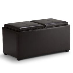 Avalon - 5 Piece Storage Ottoman - Tanners Brown