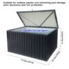 Out Door Metal Storage Box Store Medium - Black - Image 3