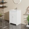 Sink Bathroom Vanity Laundry Cabinet Combo - White - Image 3