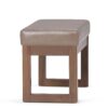 Milltown - Footstool Small Ottoman Bench - Ash Blonde - Image 5